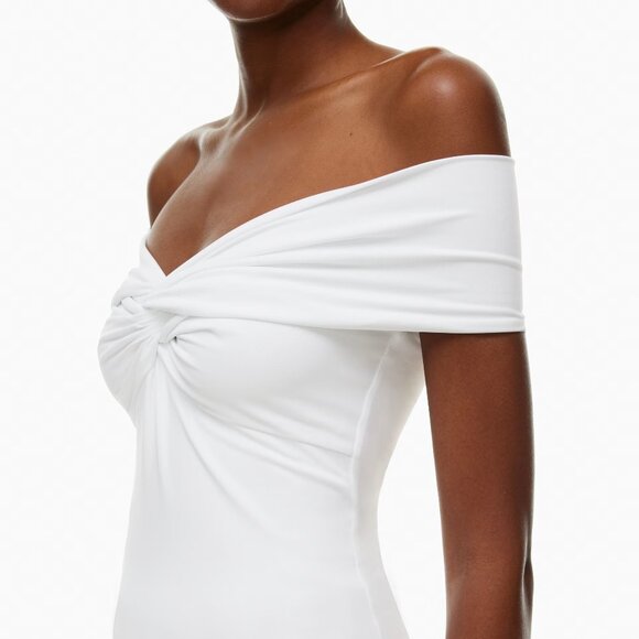 Aritzia Contour Twist Off-Shoulder Top Small - Picture 2 of 6